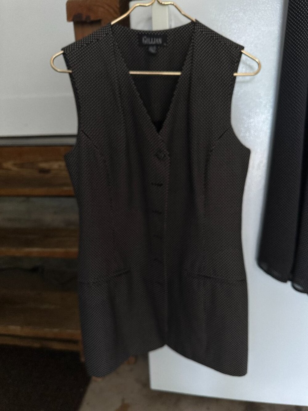 Vintage Gillian 100% Silk Vest and Pant Set